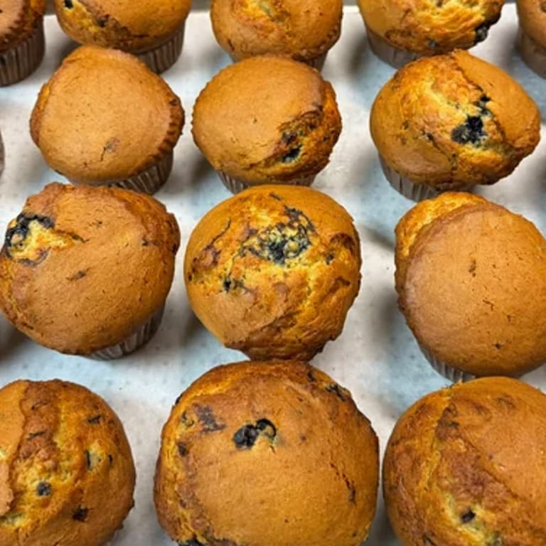 Savor our blueberry muffin