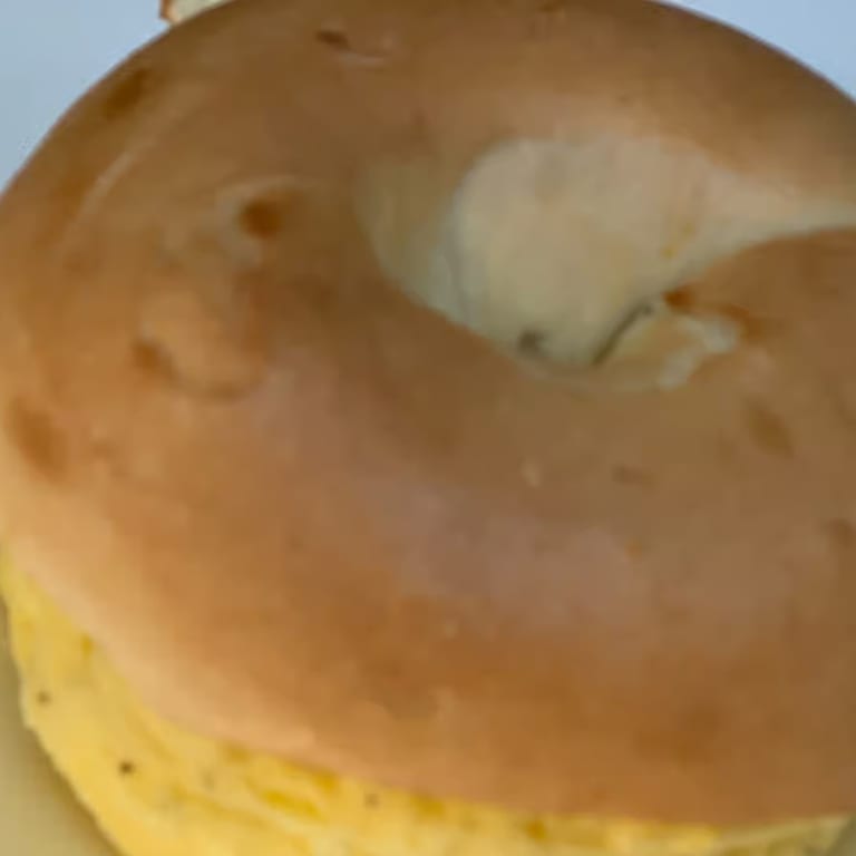 Delicious Egg and Cheese Bagel