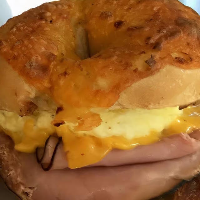 18. Ham, Bacon, Egg & Cheese Sandwich.