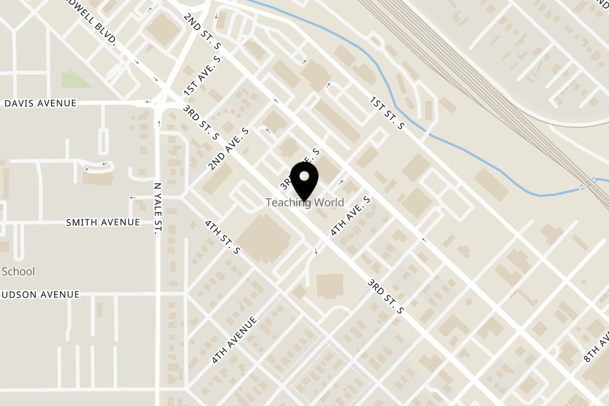 Map showing the location of Sarah's Bagel Cafe 310 3rd Street South on 310 3rd St S in Nampa